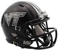 Virginia Tech Hokies Matte Black Riddell Speed Mini Collectible Football Helmet