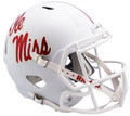 Mississippi Rebels White Riddell Speed Collectible Football Helmet