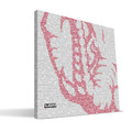 Alabama Crimson Tide 16" x 16" Typo Canvas Print