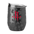 Houston Rockets 16 oz. Leopard Powder Coat Curved Beverage Glass