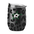 Dallas Stars 16 oz. Leopard Powder Coat Curved Beverage Glass