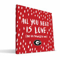Georgia Bulldogs 12" x 12" All You Need Canvas Print