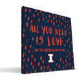 Illinois Fighting Illini 12" x 12" All You Need Canvas Print
