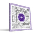 Kansas State Wildcats 16" x 16" Pictograph Canvas Print