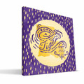 LSU Tigers 12" x 12" Born a Fan Canvas Print