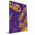LSU Tigers Retro Canvas Print