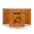 Phoenix Suns Laser Engraved Brown Trifold Wallet