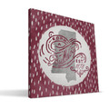 Mississippi State Bulldogs 12" x 12" Born a Fan Canvas Print