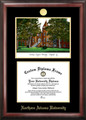 Northern Arizona Lumberjacks Gold Embossed Diploma Frame with Campus Images Lithograph