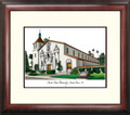 Santa Clara Broncos Alumnus Framed Lithograph