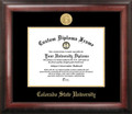 Colorado State Rams Gold Embossed Diploma Frame