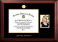 Delaware Blue Hens Gold Embossed Diploma Frame with Portrait