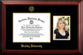 Bradley Braves Gold Embossed Diploma Frame with Portrait
