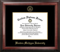 Western Michigan Broncos Gold Embossed Diploma Frame