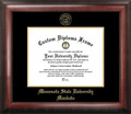 Minnesota State Mavericks Gold Embossed Diploma Frame