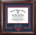Southern Methodist Mustangs Spirit Diploma Frame