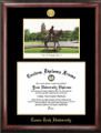 Texas Tech Red Raiders Gold Embossed Diploma Frame with Campus Images Lithograph