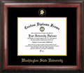 Washington State Cougars Gold Embossed Diploma Frame