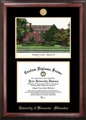 Wisconsin Milwaukee Panthers Gold Embossed Diploma Frame with Campus Images Lithograph