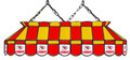 Kansas City Chiefs NFL Team 40" Rectangular Stained Glass Shade