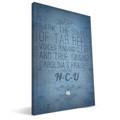 North Carolina Tar Heels 16" x 24" Song Canvas Print