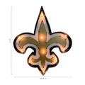 New Orleans Saints Logo Lighted Recycled Metal Sign