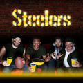 Pittsburgh Steelers Lighted Recycled Metal Sign