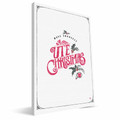 Utah Utes 8" x 12" Merry Little Christmas Canvas Print