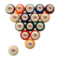 Kansas City Chiefs Retro Billiard Ball Set