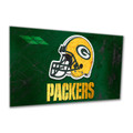 Green Bay Packers Glass Wall Art Helmet