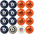 Denver Broncos Billiard Balls
