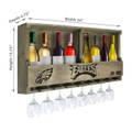 Philadelphia Eagles Reclaimed Wood Bar Shelf