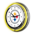 Pittsburgh Steelers 14" Neon Clock