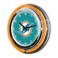 Miami Dolphins 14" Neon Clock
