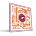 Virginia Tech Hokies 16" x 16" Pictograph Canvas Print