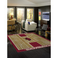 Arkansas Razorbacks Courtside Area Rug