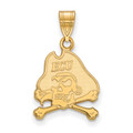 East Carolina Pirates 10k Yellow Gold Medium Pendant