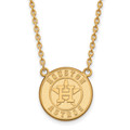 Houston Astros 10k Yellow Gold Large Pendant Necklace