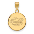 Florida Gators 10k Yellow Gold Medium Disc Pendant
