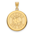 Boston Red Sox 10k Yellow Gold Large Disc Pendant