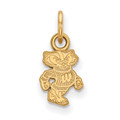 Wisconsin Badgers NCAA 10K Yellow Gold Charm