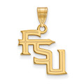 Florida State 10K Yellow Gold Med Pendant