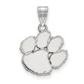 Clemson Tigers 14k White Gold Medium Pendant