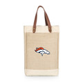 Denver Broncos Pinot Jute 2 Bottle Insulated Wine Bag