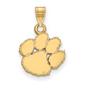 Clemson Tigers 14k Yellow Gold Small Pendant