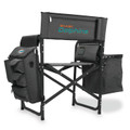 Miami Dolphins Dark Gray/Black Fusion Folding Chair