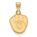 Milwaukee Brewers 14k Yellow Gold Small Pendant