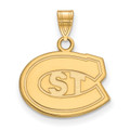St. Cloud State Huskies NCAA Sterling Silver Gold Plated Small Pendant