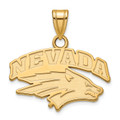 Nevada Wolf Pack NCAA Sterling Silver Gold Plated Small Pendant