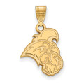 Coastal Carolina Chanticleers Sterling Silver Gold Plated Medium Pendant
